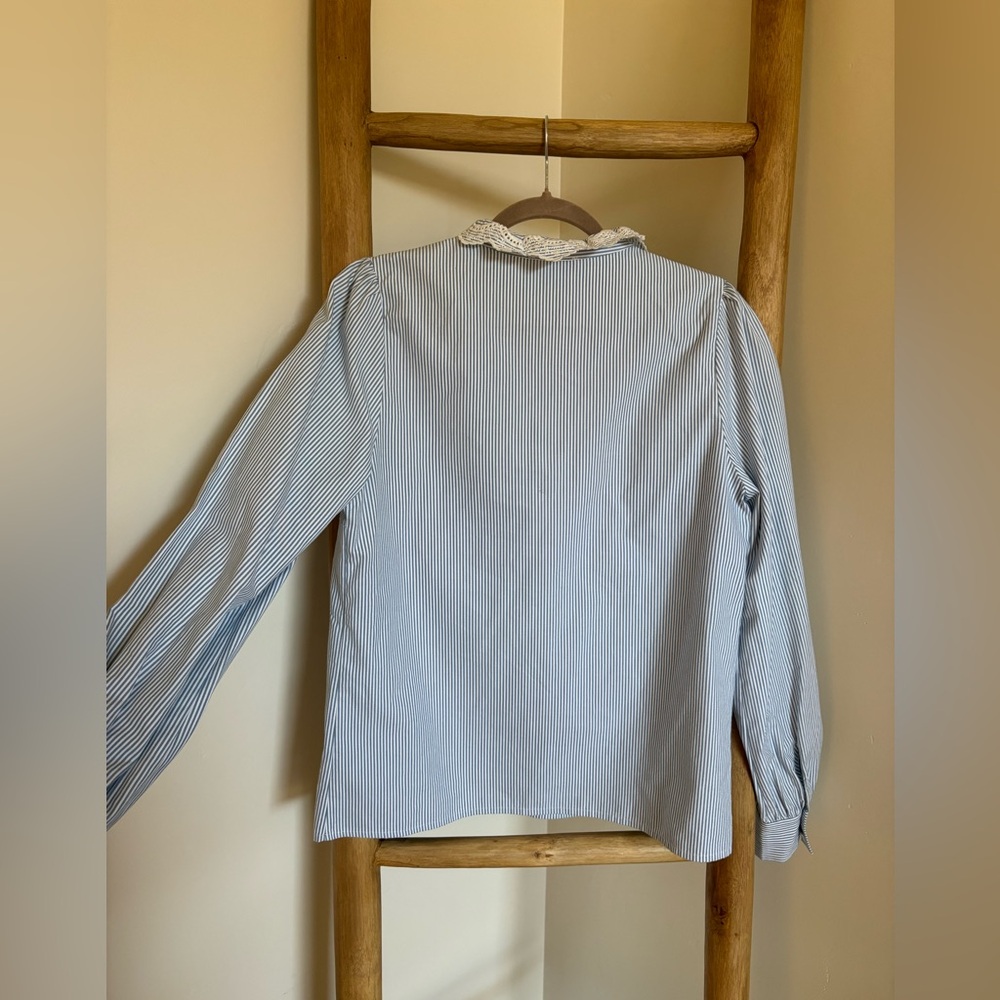 Sezane Chlo Blouse w/ Lace-Trim / 6 - Picture 7 of 8